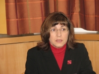 Dr. Romana Jordan Cizelj na javni tribuni Okoljski izzivi Ljubljane. 4. 10. 2010.