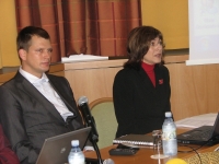 Dr. Matej Ogrin in dr. Romana Jordan Cizelj. Ljubljana, 4. 10. 2010.