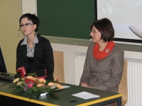 Dr. Romana Jordan Cizelj v javni razpravi na Ekonomski šoli v Murski Soboti, 8. 1. 2010