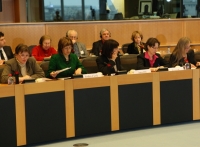 Dr. Romana Jordan Cizelj, govornica na dogodku članic odbora Pravice žensk in enakost spolov. Bruselj, 23. 2. 2010