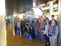 Dr. Romana Jordan Cizelj s skupino obiskovalcev iz Slovenije. Strasbourg, marec 2010.