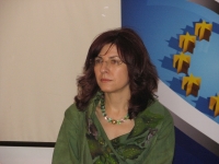 Dr. Romana Jordan Cizelj. Novinarska konferenca. Krško, 27. 5. 2011.