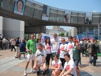 Evropski poslanci za Euro 2012 in v podporo športu. Bruselj, 30. 5. 2012. 
