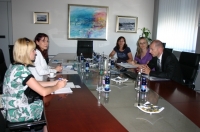 Dr. Romana Jordan na obisku v Luki Koper, d. d., 28. 6. 2012.